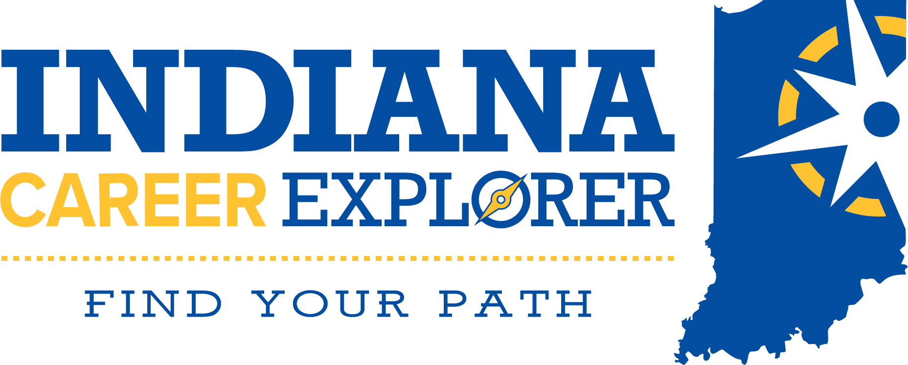 Indiana Career Explorer logo that takes you to the website